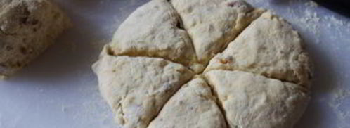 несладкое печенье с беконом и сыром. Шаг 4