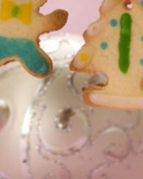 Печенье новогоднее Мерцающие елки