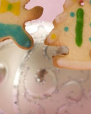 Печенье новогоднее Мерцающие елки