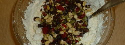 печенье с орехами и вялеными ягодами. Шаг 4