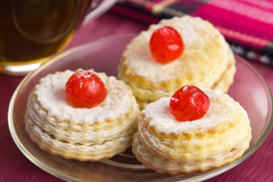 Рецепт печенья слоеного с сахарной пудрой