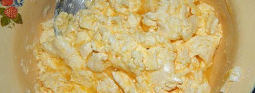 печенье в форме на плите. Шаг 2