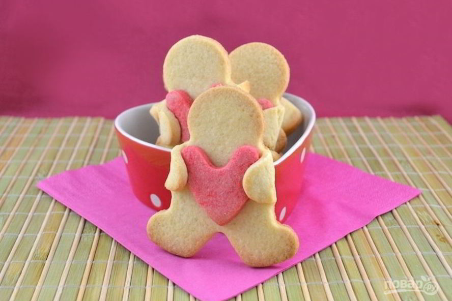 Рецепт простого печенья на 14 февраля