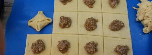 песочные конвертики с грецкими орехами. Шаг 6