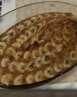 Банановый пирог с корицей