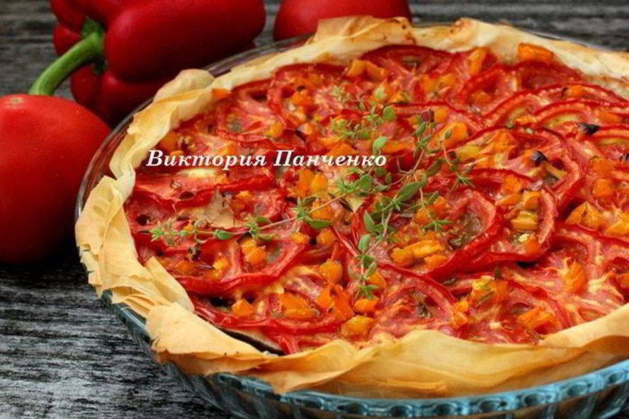 Рецепт быстрого томатного пирога