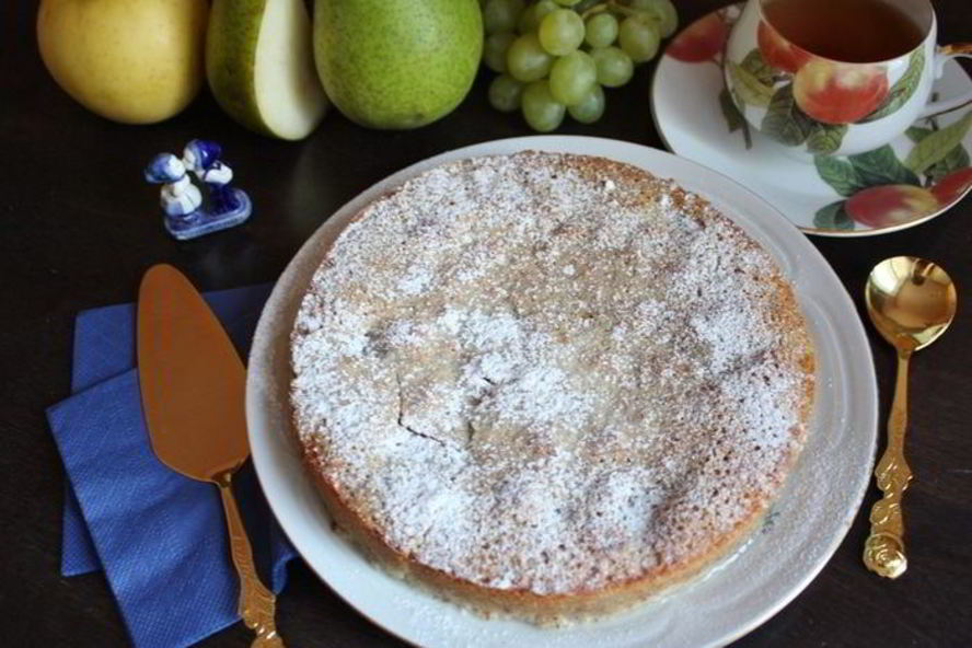 Рецепт грушева-миндального пирог