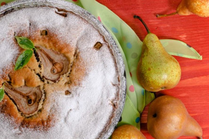 Рецепт грушевого пирога с медом