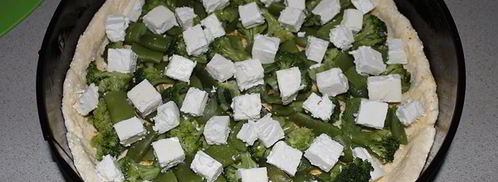 киш с брокколи и сыром фета. Шаг 21