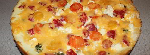 киш с брокколи и сыром фета. Шаг 27