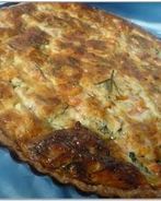 Киш с кабачками и семгой