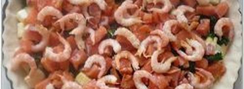 киш с кабачками и семгой. Шаг 9