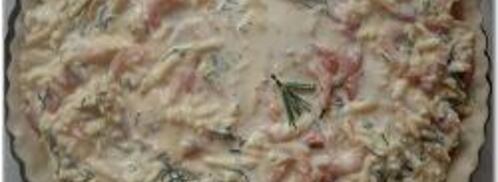 киш с кабачками и семгой. Шаг 10