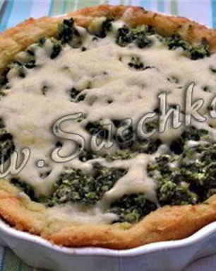 Киш со шпинатом