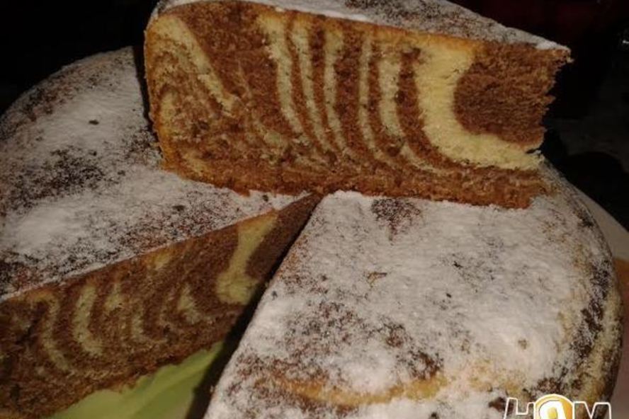 Рецепт мраморного пирога из мультиварки