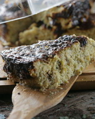 Пирог из кабачков с мятой