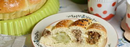 пирог из пирожков дружная семейка. Шаг 22