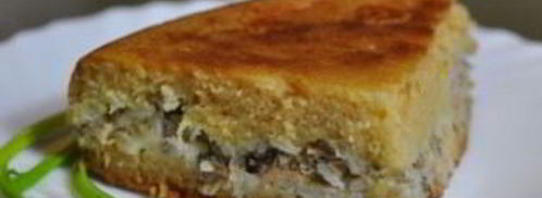 пирог из сайры с рисом. Шаг 6