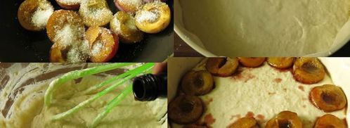 пирог на йогурте со сливами и меренгой. Шаг 2