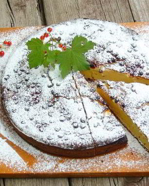 Пирог с белым шоколадом и рикоттой