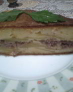Пирог с фаршем и картофелем