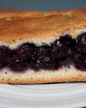 Пирог с начинкой из черники