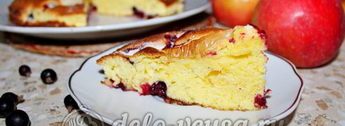 пирог с яблоками и смородиной. Шаг 15