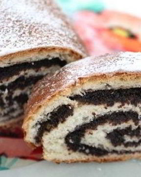 Постный пирог с маком