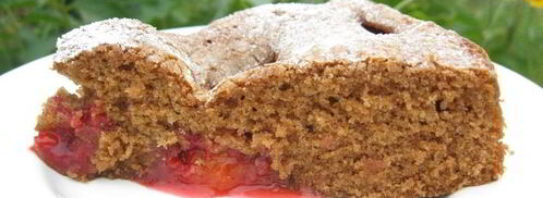 шоколадный сливовый пирог. Шаг 7