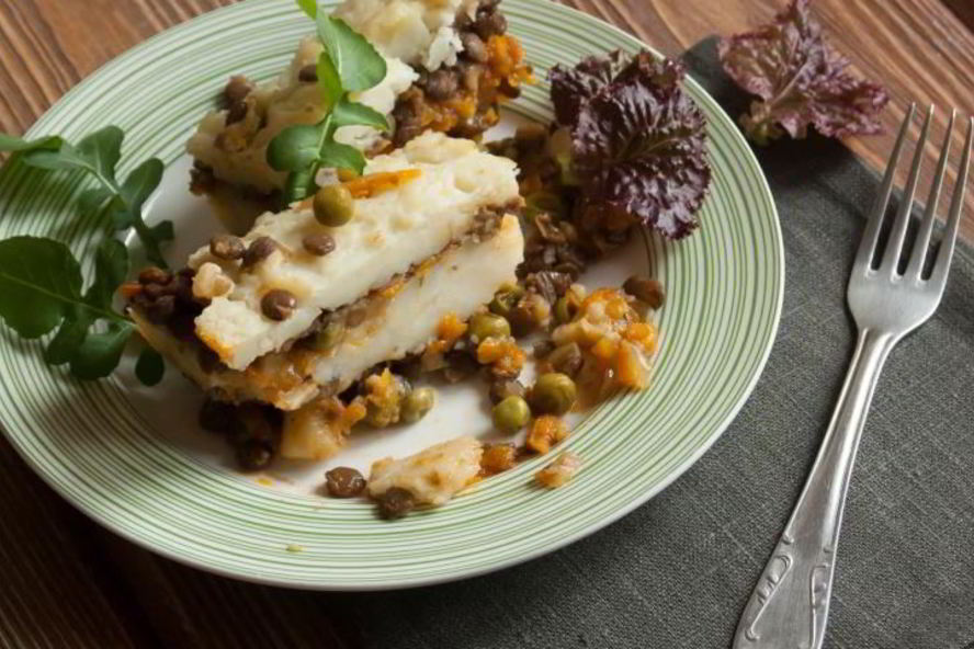 Рецепт веганского пастушьего пирога