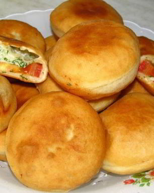 Домашние пирожки Бомбочки с брынзой