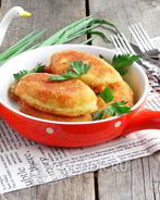 Картофельные пирожки с грибами