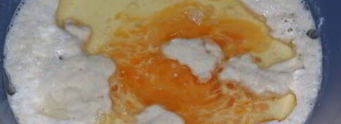 печеные пирожки с жареной капустой и яйцом. Шаг 4