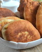 Пирожки с луком на кефире