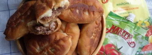 пирожки с мясом и рисом. Шаг 12