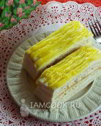 Лимонное пирожное