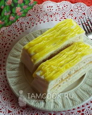 Лимонное пирожное