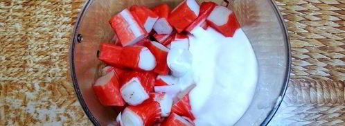 муссовое пирожное экзотический краб. Шаг 16