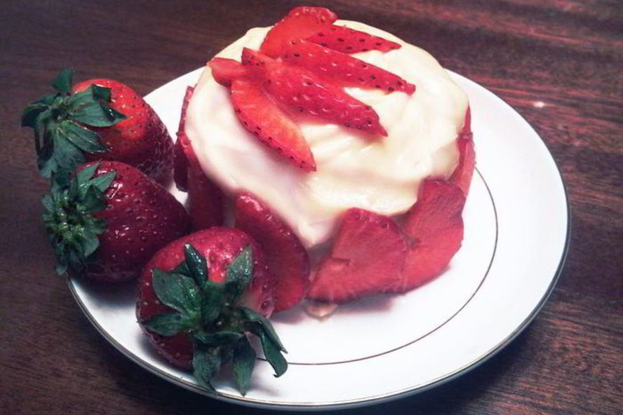 Рецепт пирожного клубничка