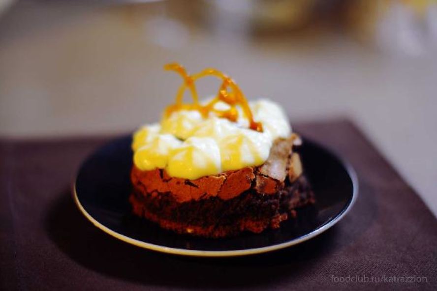 Рецепт пирожного с маскарпоне и апельсинового карамелью