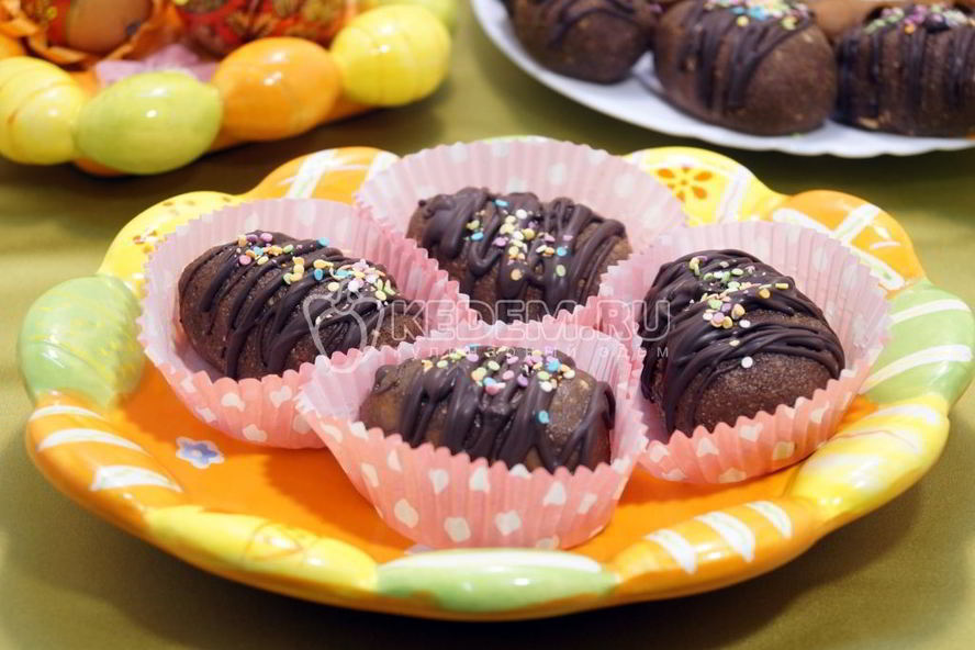 Рецепт пирожного шоколадного яичка