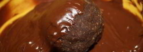 пирожные картошка в шоколаде. Шаг 7