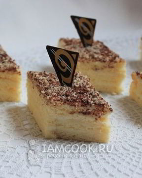 Пирожные с творожным муссом