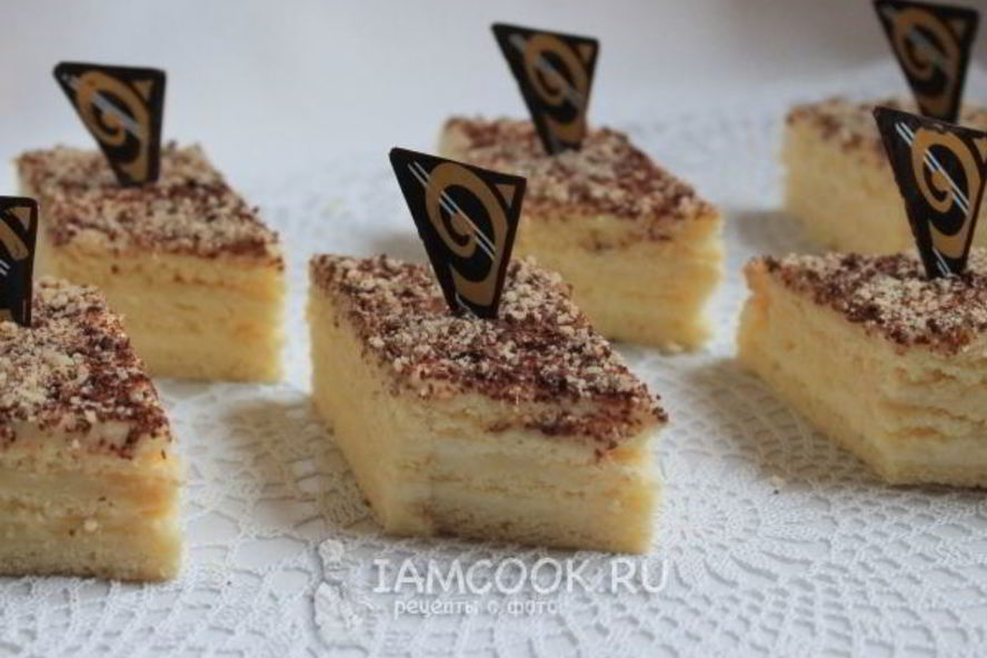 Рецепт пирожных с творожным муссом