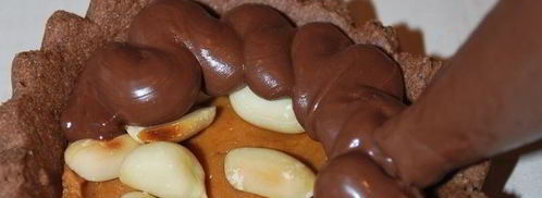 шоколадно-мятные пирожные с арахисовой пастой. Шаг 25