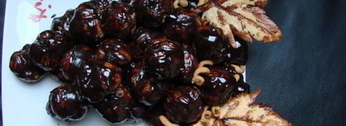 торт-пирожное гроздь винограда. Шаг 4