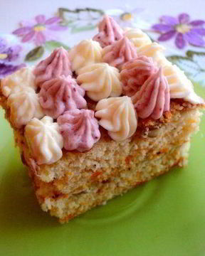 Тыквенно-ореховое пирожное