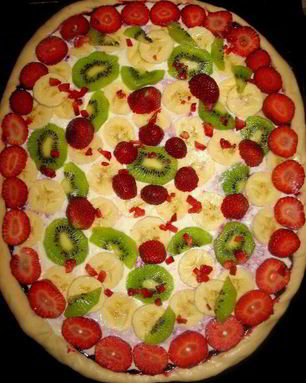 Фруктово-ягодная пицца