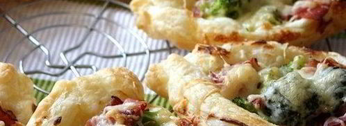 хрустящие мини-пиццы с беконом и брокколи. Шаг 4