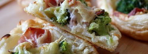 хрустящие мини-пиццы с беконом и брокколи. Шаг 5